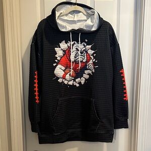 Women’s Black and Red Graphic Hoodie